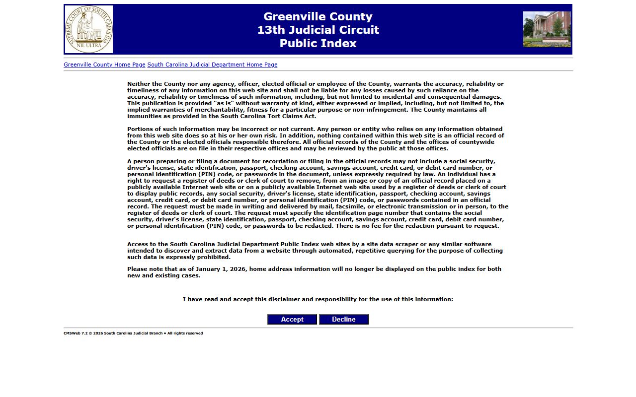 Greenville County public records and FOIA resources
