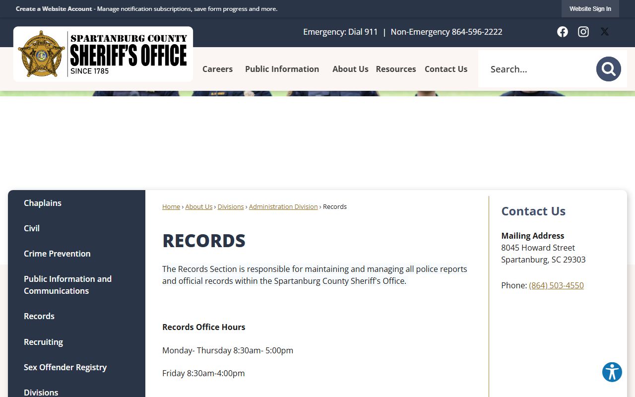 spartanburg county sex offender registry sheriff office