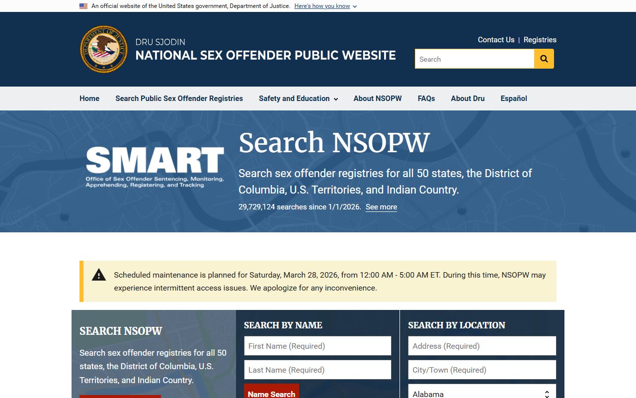 pickens County sex offender registry